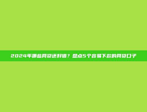 盘点5个零担保借款的贷款平台